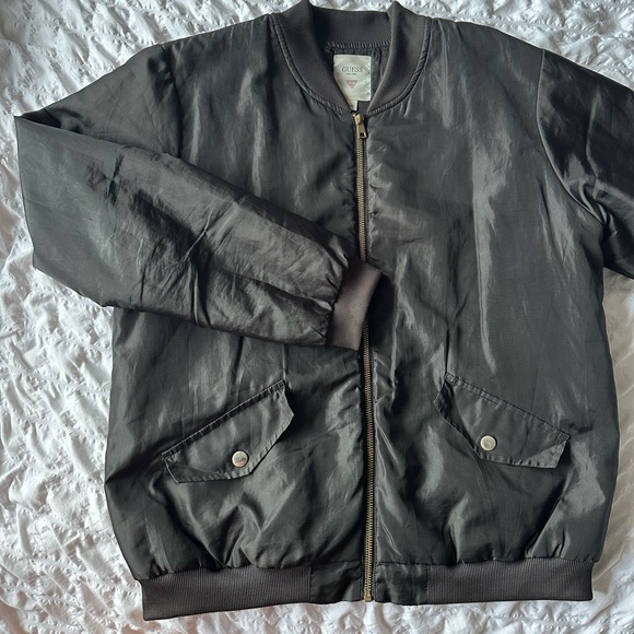Black lightweight bomber jacket - Picture 1 of 2